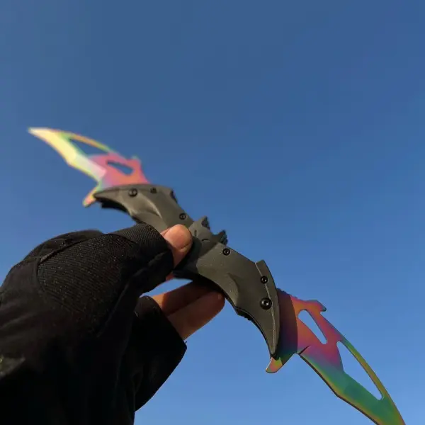 Batman Dual Blade Knife | Tactical Double Edge Bat-Style Knife